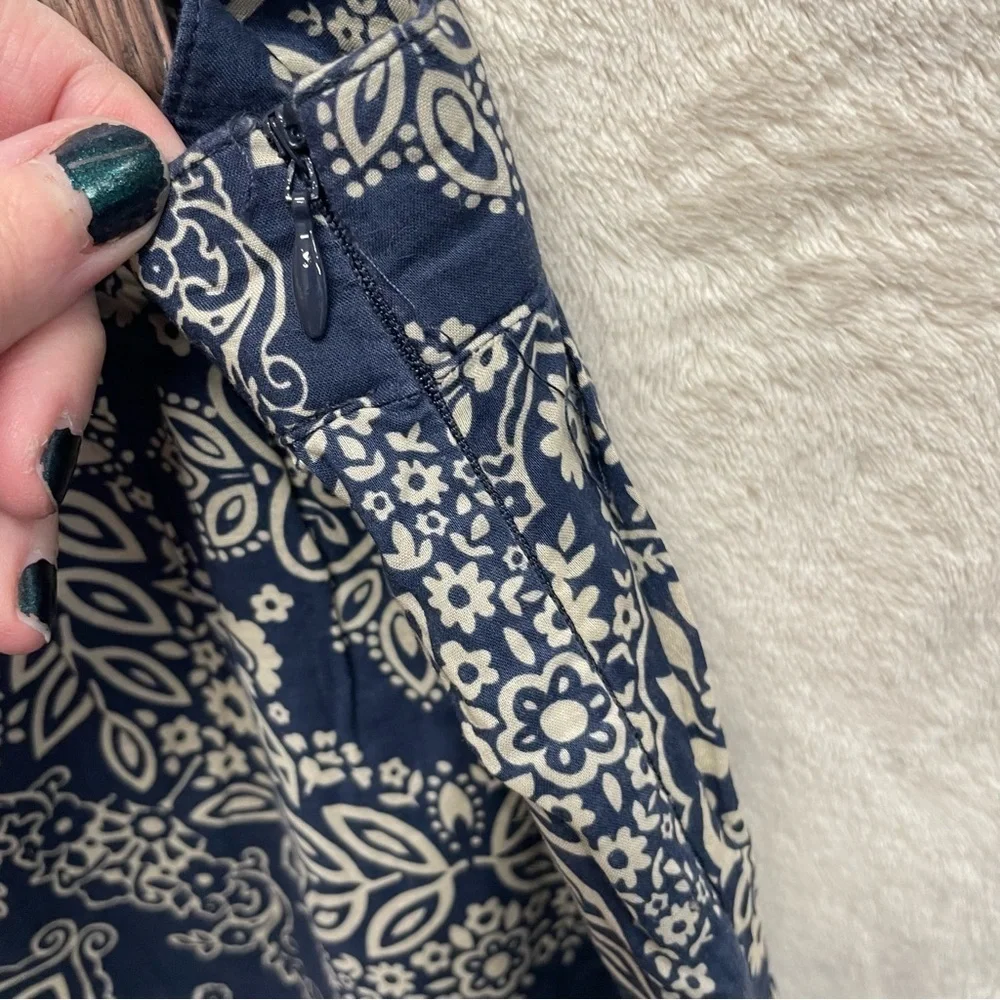 G.H. Bass & co women’s bandana print skirt cotton blue size 12 casual short